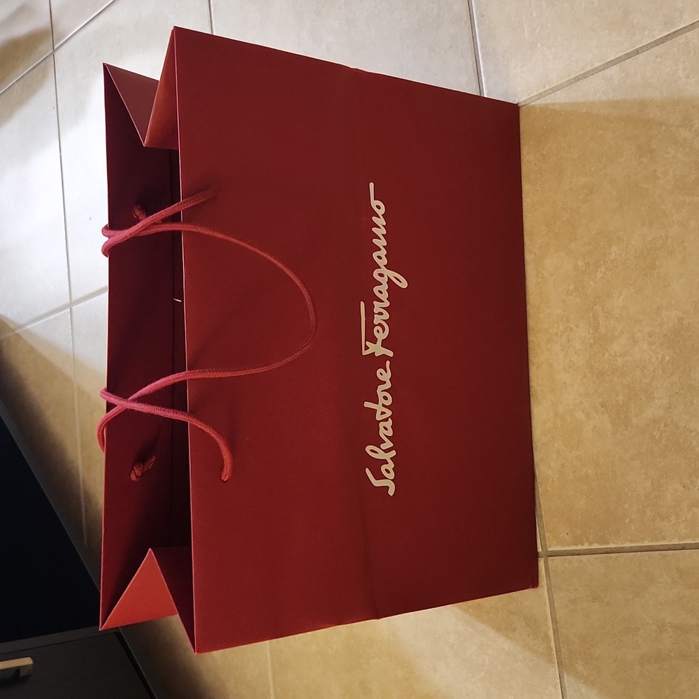 Authentic Salvatore Ferragamo Large Gift Bag